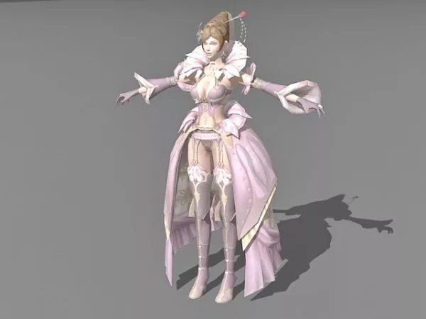Beautiful Vintage Witch 3d model Beautiful Vintage Witch 3d model