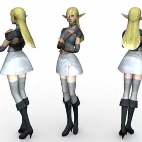 Beautiful Elf Girl 3d model