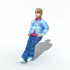 Beautiful Teen Girl 3d model