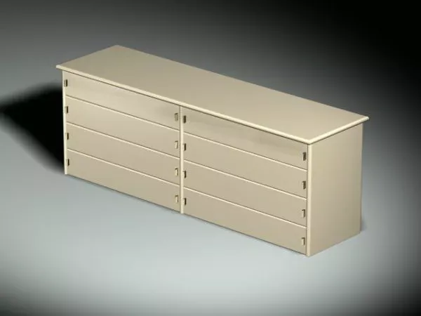 Old Chest Treasure Box 3d model
