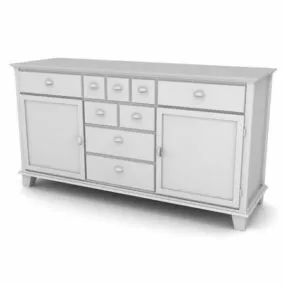 Furniture Bedroom Chest Of Drawer 3d model
