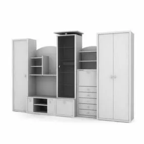 Furniture Bedroom Combination Wardrobe 3d model