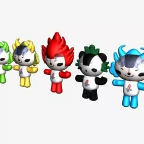 Beijing Olympic Fuwa Iconic 3d model