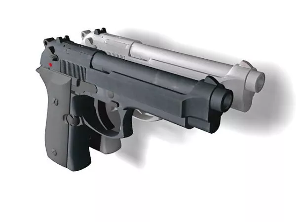Handgun Beretta M9 3d model