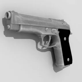 Beretta M9 Pistol 3d model