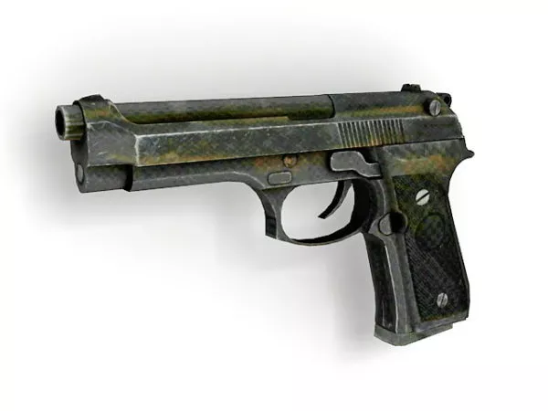 Handgun Beretta M9 3d model