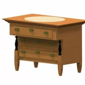 Biedermeier Bedroom Commode 3d model