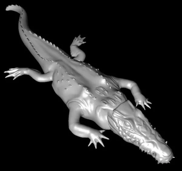 Crocodile Swamp Animal 3d model