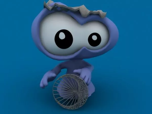 Big Eyed Monster Character 3d model Big Eyed Monster Character 3d model