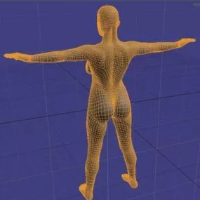 Girl Body Rigged Character 3d model