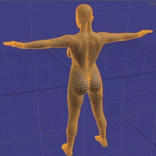 Agent Girl Character 3d model
