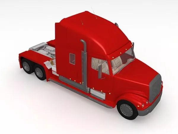 Big Semi Truck 3d model Big Semi Truck 3d model