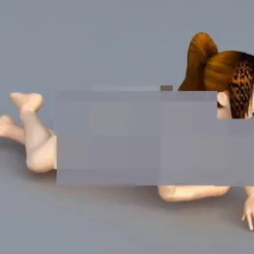 Bikini Beach Girl 3d model