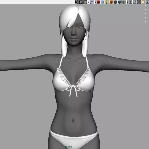 Bikini Girl 3d model Bikini Girl 3d model