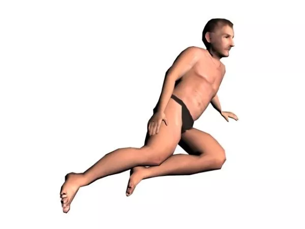 Bikini Man Character 3d model Bikini Man Character 3d model