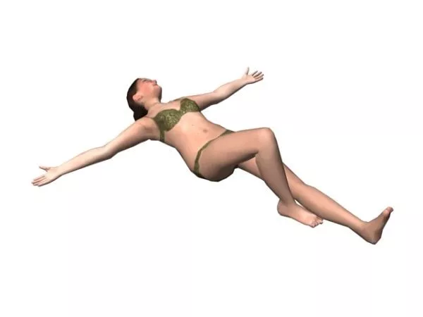 Character Bikini Woman Lie Down 3d model Character Bikini Woman Lie Down 3d model