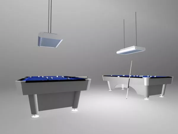 Swimming Pool With Decorative Rock 3d model
