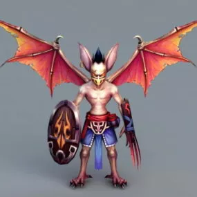 Birdman Warrior Creature 3d model