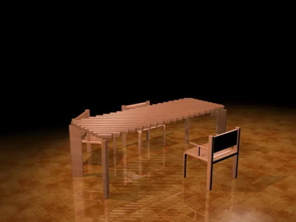 Bistro Dining Sets 3d model Bistro Dining Sets 3d model