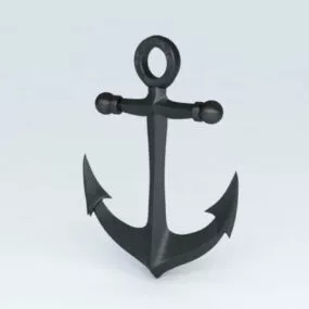 Black Anchor 3d model