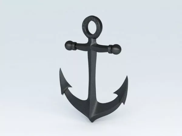 Black Anchor 3d model Black Anchor 3d model