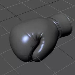 Black Boxing Gloves 3d model