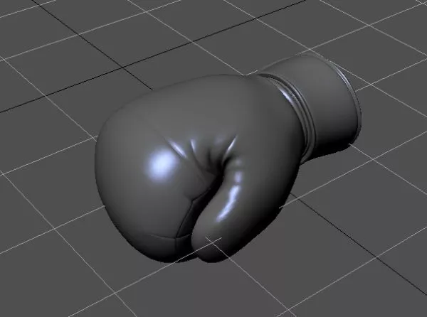 Black Boxing Gloves 3d model Black Boxing Gloves 3d model