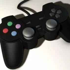 Black Gamepad 3d model