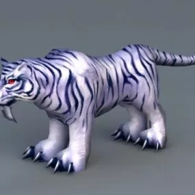Black White Tiger 3d model