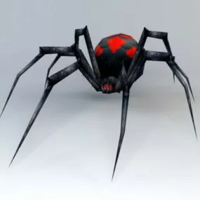 Black Widow Spider Animal 3d model