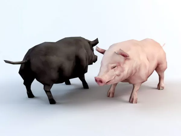 Black And Pink Pig 3d model Black And Pink Pig 3d model