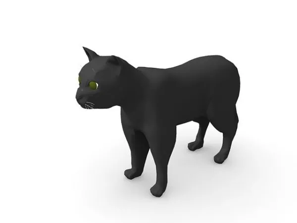 Cat Walking Low Poly Animal 3d model