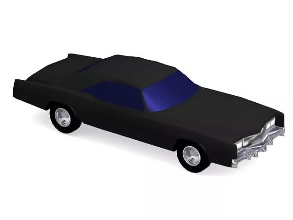 Black Classic Car 3d model Black Classic Car 3d model