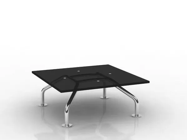 Black Glass Coffee Table 3d model Black Glass Coffee Table 3d model