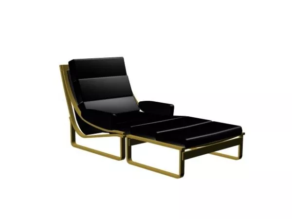 Black Lounge Chair 3d model Black Lounge Chair 3d model