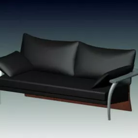 Black Loveseat 3d model