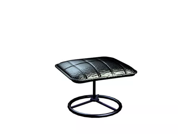 Black Office Ottoman 3d model Black Office Ottoman 3d model