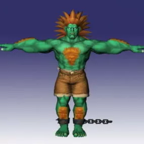 Blanka In Super Street Fighter 3d model
