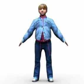 Blond Boy 3d model