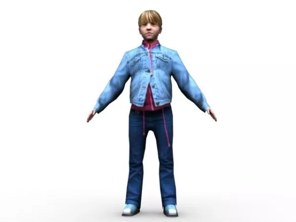Chinese Anime Hunter Boy 3d model