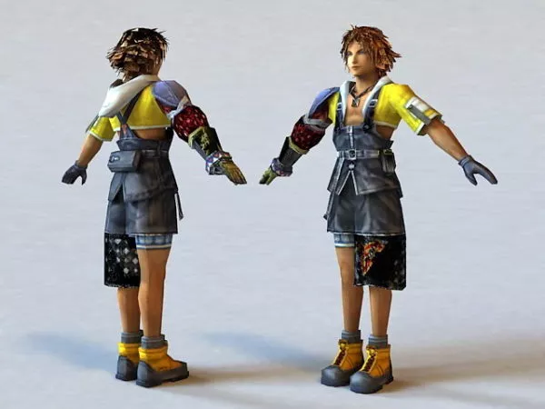 Blonde Anime Guy 3d model Blonde Anime Guy 3d model