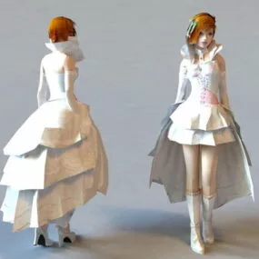 Blonde Princess 3d model