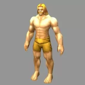 Blonde Man Character 3d model