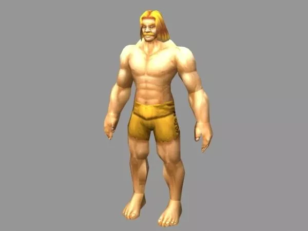 Blonde Man Character 3d model Blonde Man Character 3d model