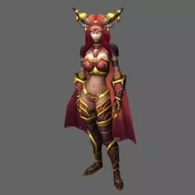 Blood Elf Female – Wow Character 3d model
