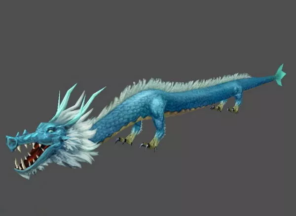 Lion Dragon On Pillar 3d model