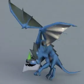 Blue Dragon Character 3d model