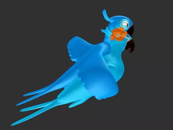 Blue Lorikeet 3d model