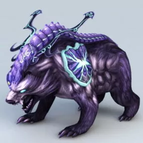 Blue Magic Bear 3d model