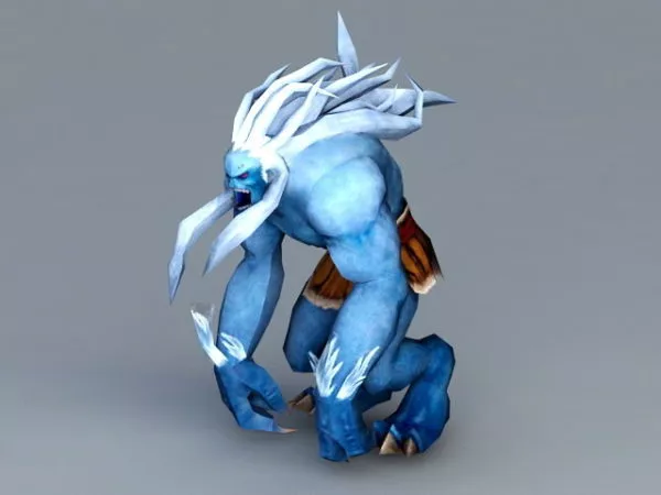 Blue Monster 3d model Blue Monster 3d model